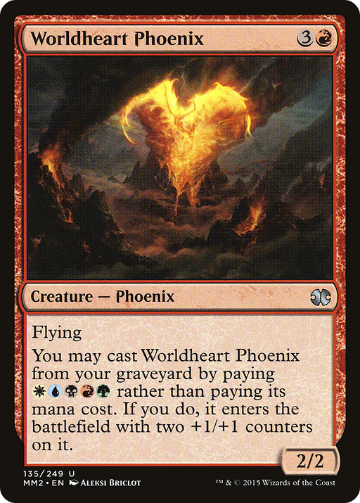 Worldheart Phoenix (MM2-135) [Modern Masters 2015] Foil MTG Single Modern Masters 2015