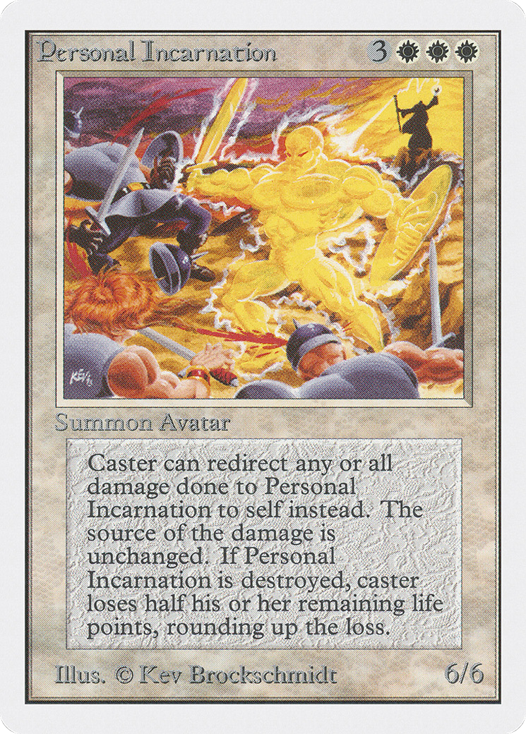 Personal Incarnation (2ED-032) [Oldschool] Unlimited Edition MTG Single Wizards of the Coast