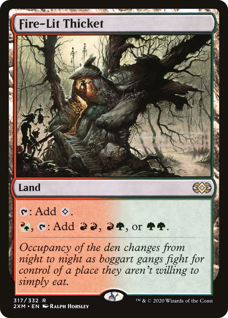 Fire-Lit Thicket (2XM-317) [Double Masters] Foil MTG Single Wizards of the Coast
