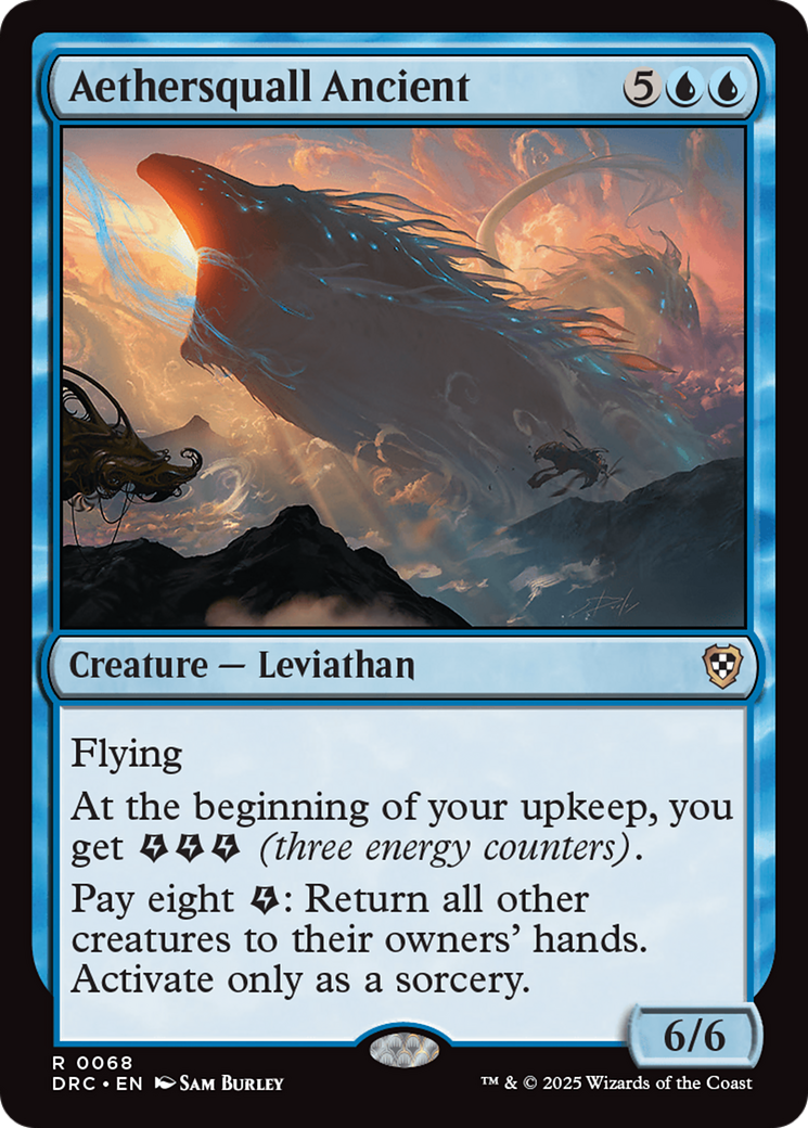 Aethersquall Ancient (DRC-068) [Commander: Aetherdrift] MTG Single Wizards of the Coast