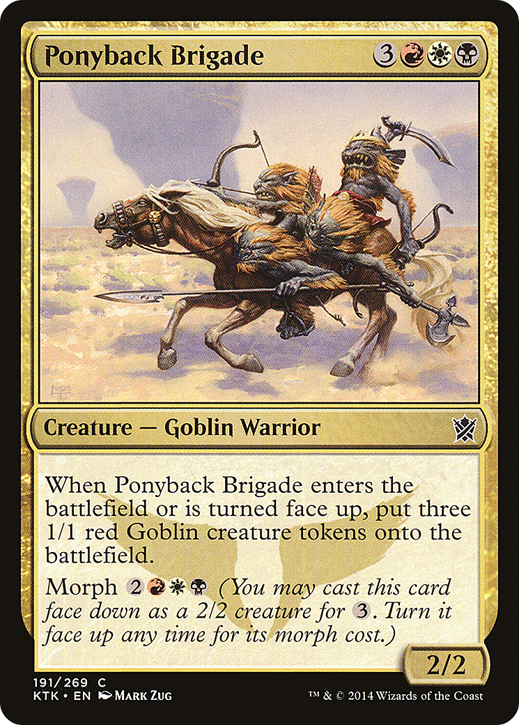 Ponyback Brigade (KTK-191) [Khans of Tarkir] Foil MTG Single Wizards of the Coast