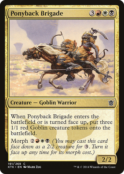 Ponyback Brigade (KTK-191) [Khans of Tarkir] MTG Single Wizards of the Coast