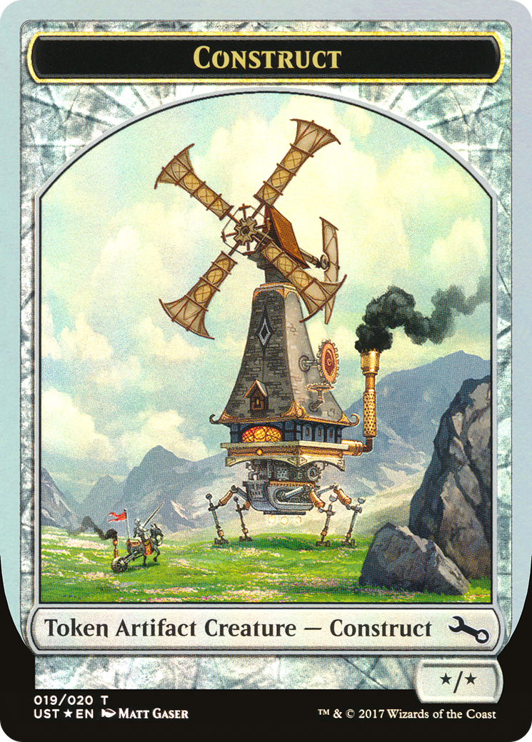 Construct Token (UST-019) [Tokens] Unstable Tokens Foil MTG Single Wizards of the Coast