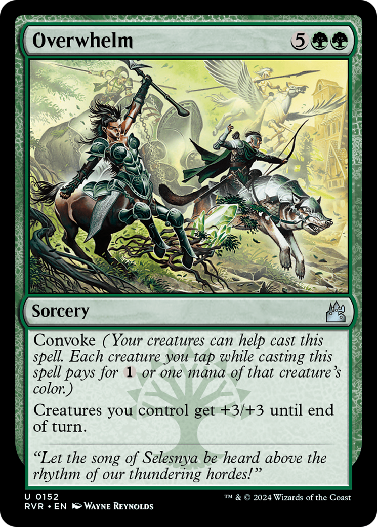 Overwhelm (RVR-152) [Ravnica Remastered] Foil MTG Single Wizards of the Coast