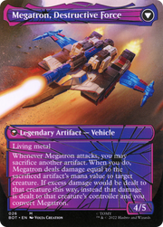 Megatron, Tyrant (Shattered Glass) (BOT-026) [Transformers] (Borderless) MTG Single Wizards of the Coast