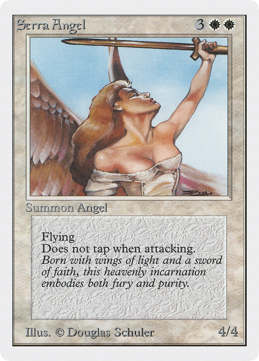 Serra Angel (2ED-040) [Oldschool] Unlimited Edition MTG Single Wizards of the Coast