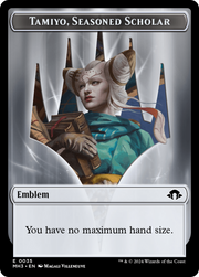 Phyrexian Germ // Emblem - Tamiyo, Seasoned Scholar Double-Sided Token [Tokens] Modern Horizons 3 Tokens MTG Single Magic: The Gathering