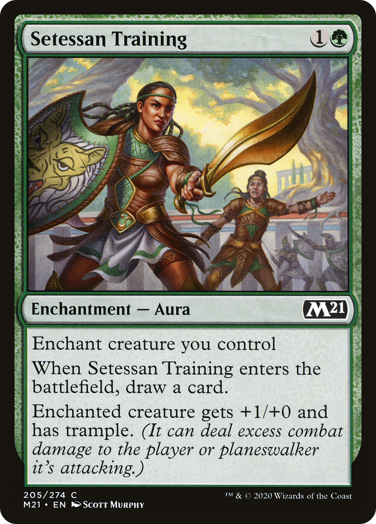 Setessan Training (M21-205) [Core Set 2021] Foil MTG Single Wizards of the Coast