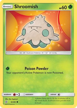 Shroomish (5/236) Reverse Holofoil [SM: Unified Minds] Pokemon Single Pokémon
