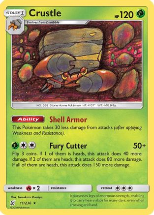 Crustle (11/236) [SM: Unified Minds] Pokemon Single Pokémon