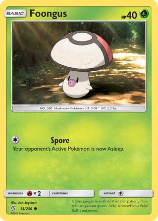 Foongus (13/236) [SM: Unified Minds] Pokemon Single Pokémon