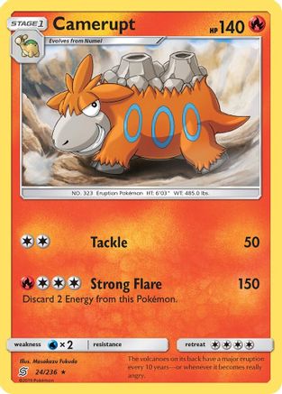 Camerupt (/236) Reverse Holofoil [SM: Unified Minds] Pokemon Single Pokémon