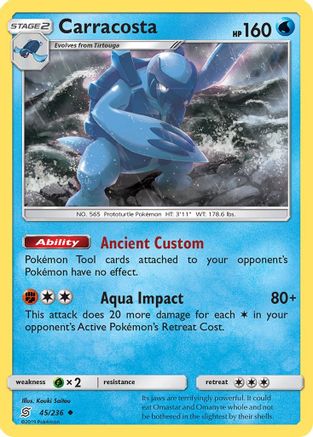 Carracosta (45/236) [SM: Unified Minds] Pokemon Single Pokémon