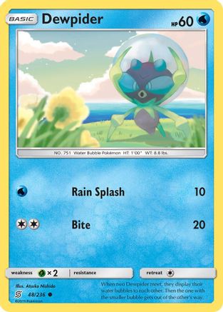 Dewpider (48/236) [SM: Unified Minds] Pokemon Single Pokémon