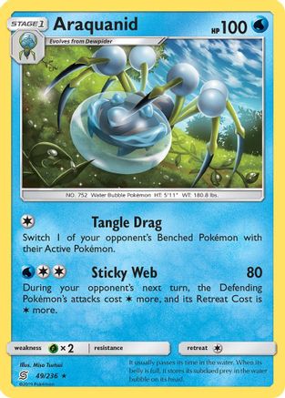 Araquanid (/236) Reverse Holofoil [SM: Unified Minds] Pokemon Single Pokémon