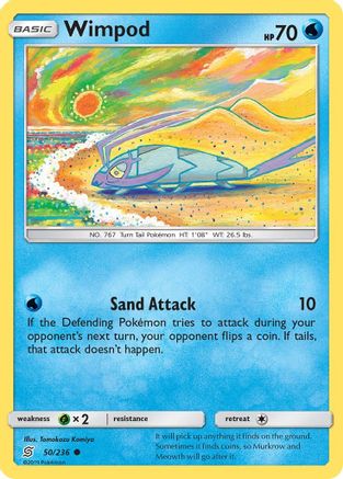Wimpod (50/236) Reverse Holofoil [SM: Unified Minds] Pokemon Single Pokémon