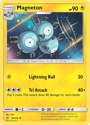 Magneton (/236) Reverse Holofoil [SM: Unified Minds] Pokemon Single Pokémon