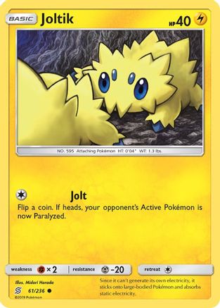 Joltik (61/236) Reverse Holofoil [SM: Unified Minds] Pokemon Single Pokémon