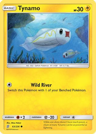 Tynamo (63/236) Reverse Holofoil [SM: Unified Minds] Pokemon Single Pokémon