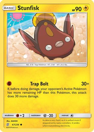 Stunfisk (67/236) Reverse Holofoil [SM: Unified Minds] Pokemon Single Pokémon