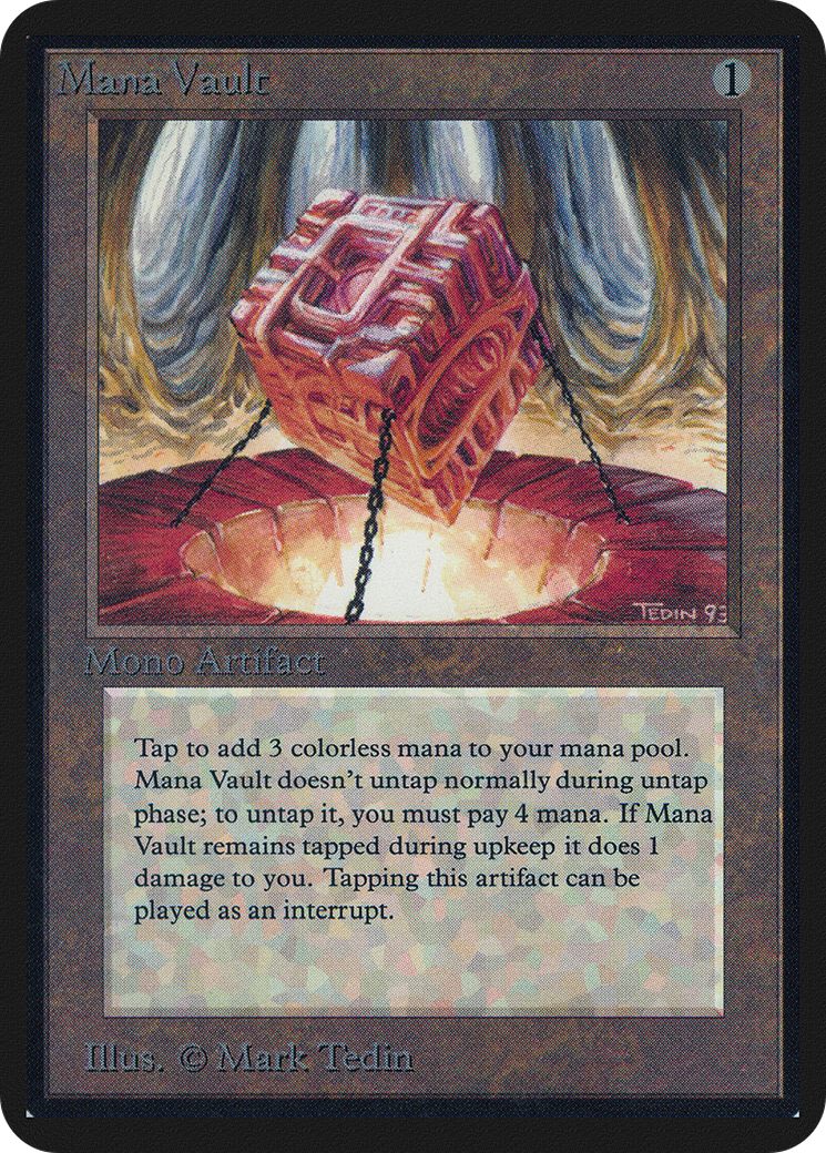 Mana Vault (LEA-259) [Oldschool] Limited Edition Alpha MTG Single Wizards of the Coast