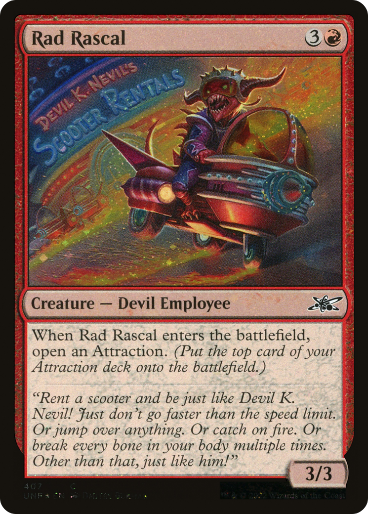 Rad Rascal (Galaxy Foil) (UNF-407) [Unfinity] Foil MTG Single Wizards of the Coast