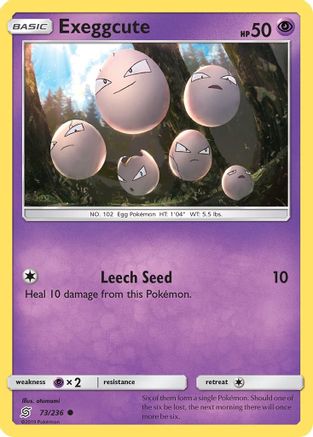 Exeggcute (73/236) Reverse Holofoil [SM: Unified Minds] Pokemon Single Pokémon
