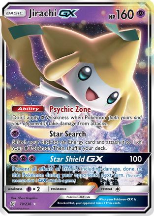 Jirachi GX 79/236 Holofoil [SM: Unified Minds] Pokemon Single Pokémon