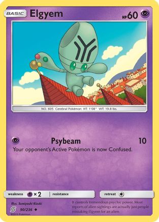Elgyem (/236) Reverse Holofoil [SM: Unified Minds] Pokemon Single Pokémon
