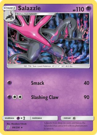 Salazzle (99) (/236) Reverse Holofoil [SM: Unified Minds] Pokemon Single Pokémon