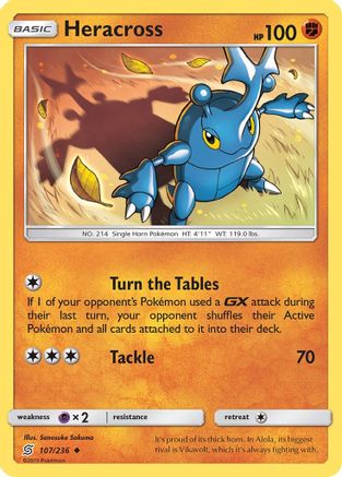 Heracross (/236) Reverse Holofoil [SM: Unified Minds] Pokemon Single Pokémon