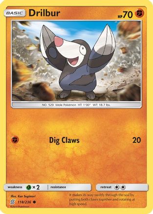 Drilbur (/236) [SM: Unified Minds] Pokemon Single Pokémon