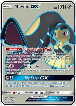 Mawile GX (Full Art) (/236) Holofoil [SM: Unified Minds] Pokemon Single Pokémon