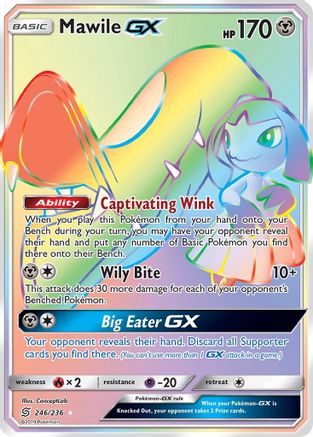 Mawile GX (Secret) (/236) Holofoil [SM: Unified Minds] Pokemon Single Pokémon