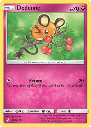 Dedenne (145/236) [SM: Unified Minds] Pokemon Single Pokémon