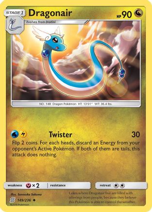 Dragonair (149/236) Reverse Holofoil [SM: Unified Minds] Pokemon Single Pokémon