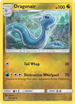 Dragonair (150/236) Reverse Holofoil [SM: Unified Minds] Pokemon Single Pokémon