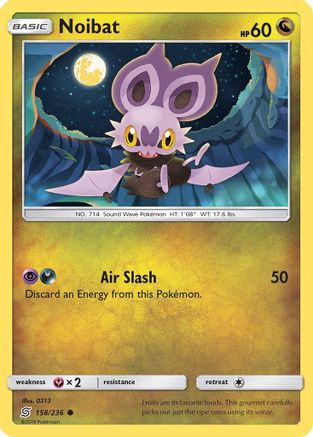 Noibat (158/236) Reverse Holofoil [SM: Unified Minds] Pokemon Single Pokémon
