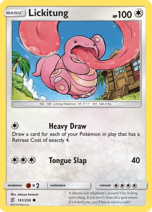 Lickitung (161/236) Reverse Holofoil [SM: Unified Minds] Pokemon Single Pokémon