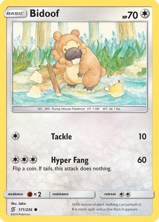 Bidoof (171/236) [SM: Unified Minds] Pokemon Single Pokémon