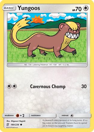 Yungoos (180/236) Reverse Holofoil [SM: Unified Minds] Pokemon Single Pokémon