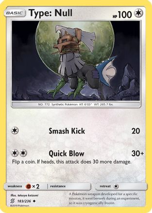 Type: Null (183/236) Reverse Holofoil [SM: Unified Minds] Pokemon Single Pokémon