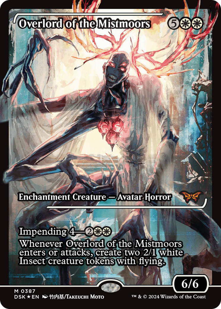 Overlord of the Mistmoors (DSK-387) [Duskmourn: House of Horror] (Showcase) Foil MTG Single Wizards of the Coast