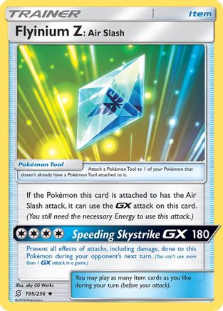 Flyinium Z: Air Slash (/236) [SM: Unified Minds] Pokemon Single Pokémon