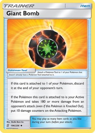 Giant Bomb (/236) [SM: Unified Minds] Pokemon Single Pokémon