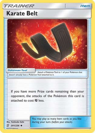 Karate Belt (201/236) Reverse Holofoil [SM: Unified Minds] Pokemon Single Pokémon