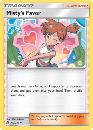 Misty's Favor (202/236) Reverse Holofoil [SM: Unified Minds] Pokemon Single Pokémon
