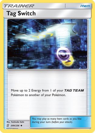 Tag Switch (/236) Reverse Holofoil [SM: Unified Minds] Pokemon Single Pokémon
