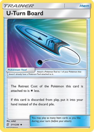 U-Turn Board (211/236) Reverse Holofoil [SM Unified Minds] Pokemon Single Pokémon
