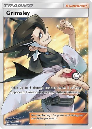 Grimsley (Full Art) (234/236) - [SM: Unified Minds] Holofoil Pokemon Single Pokémon